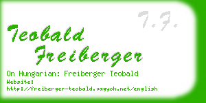 teobald freiberger business card